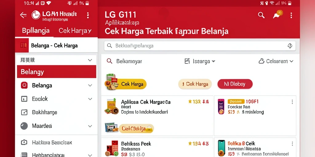 Tampilan antarmuka LG111 yang sederhana dan mudah digunakan.